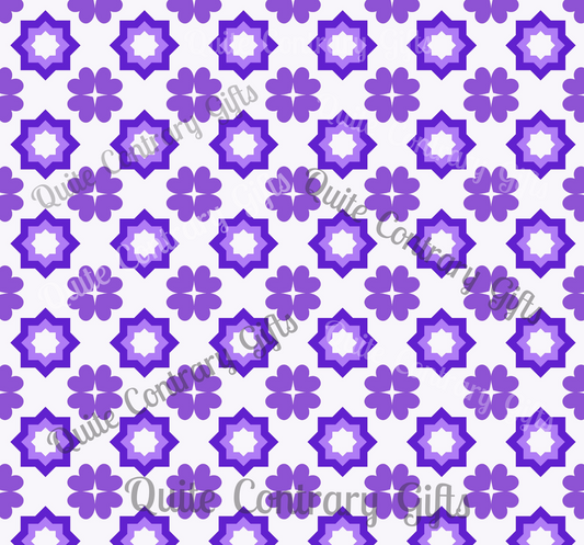 Purple Prism Garden Duvet Bedding Set