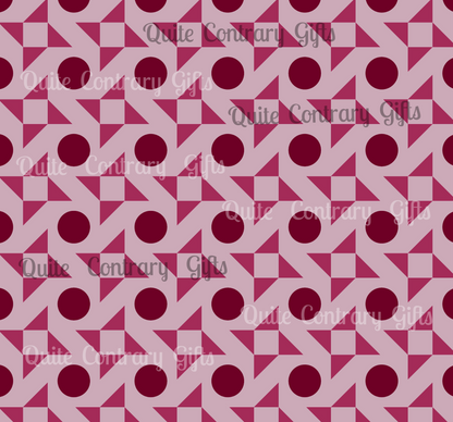 Crimson Pinwheels Basic Bedding Set