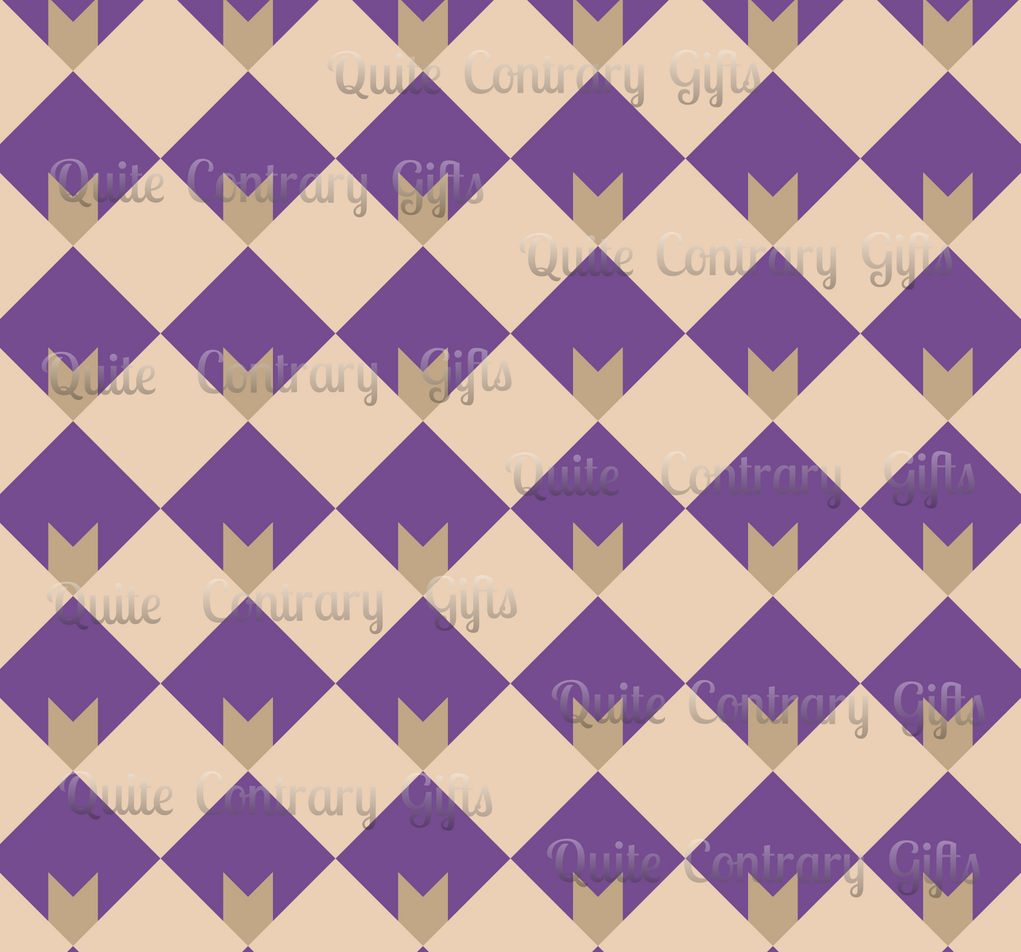 Diamond Bloom-Amethyst & Cream Microfiber Duvet Cover