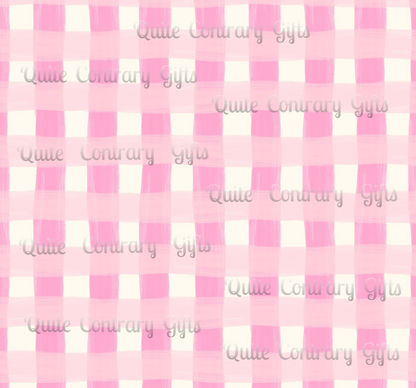 Dreamy Rose Gingham Duvet Bedding Set