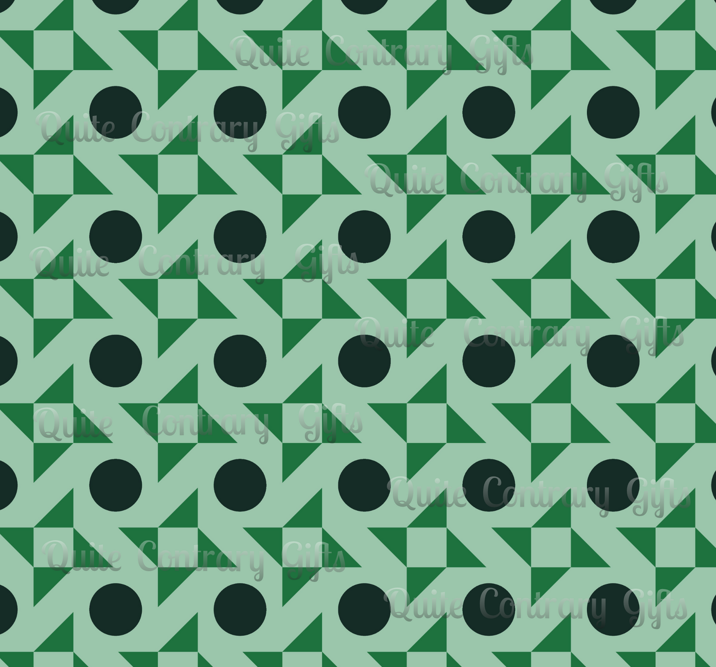 Emerald Pinwheels Comforter