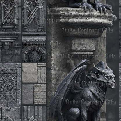 Gargoyle Vigil Microfiber Duvet Cover