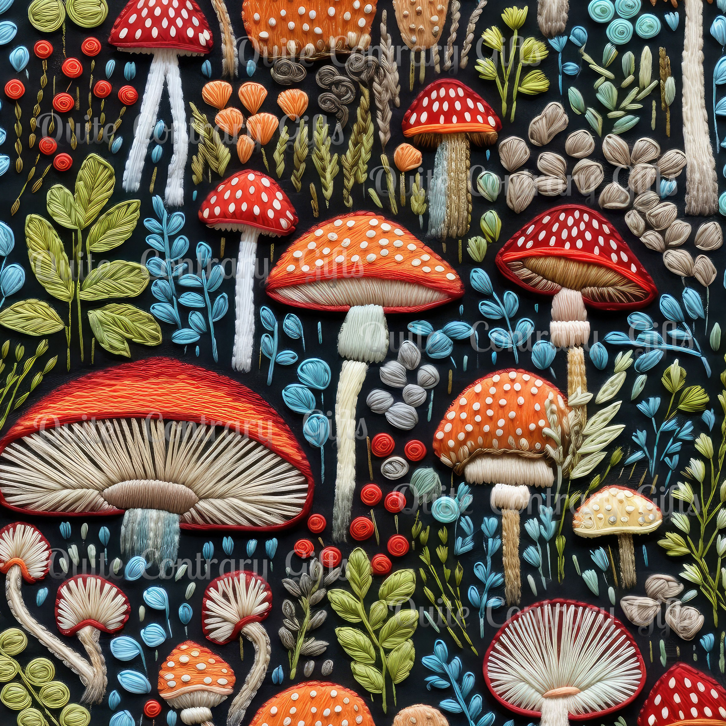 Shroom Bloom Microfiber Duvet Cover