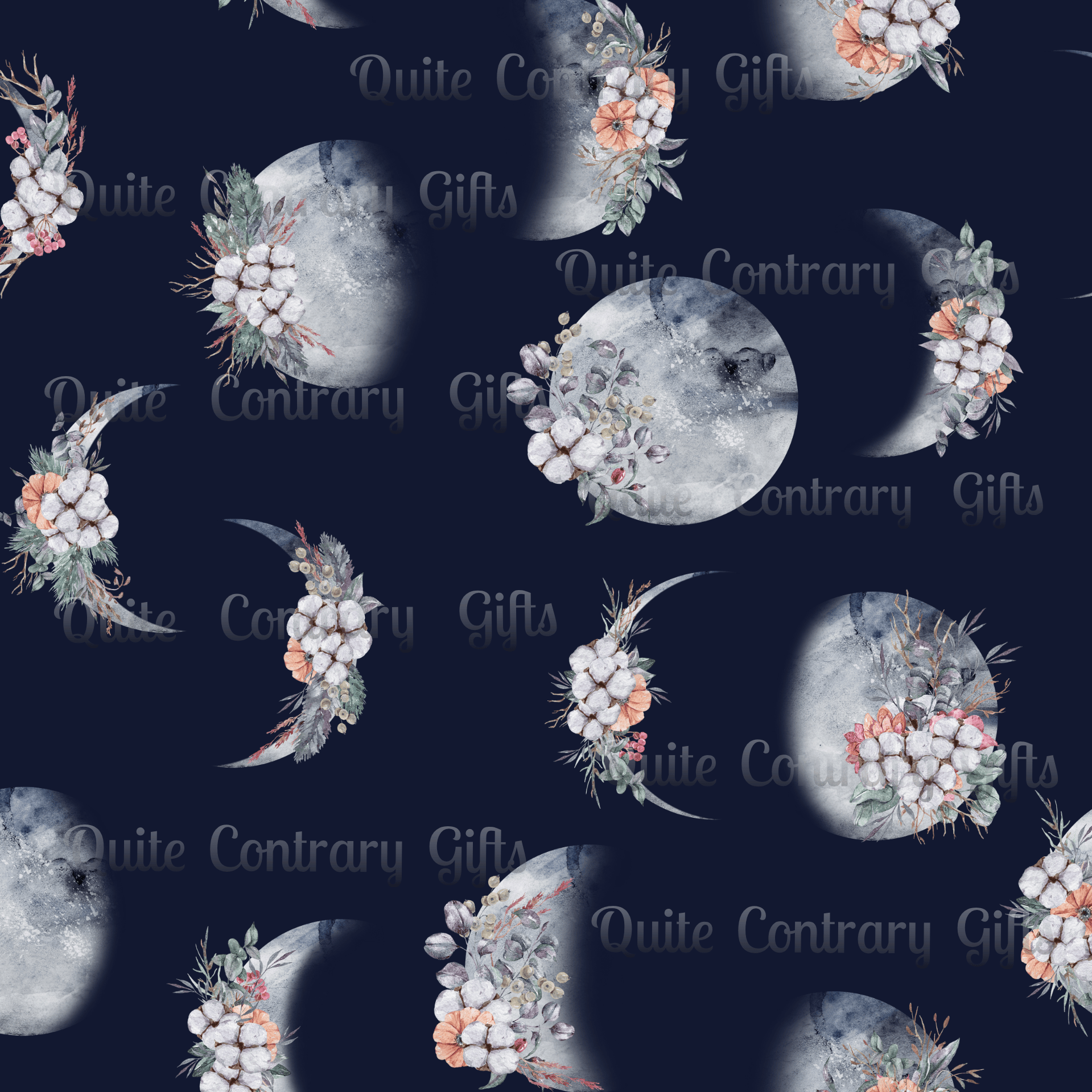 Lunar Garden Microfiber Duvet Cover