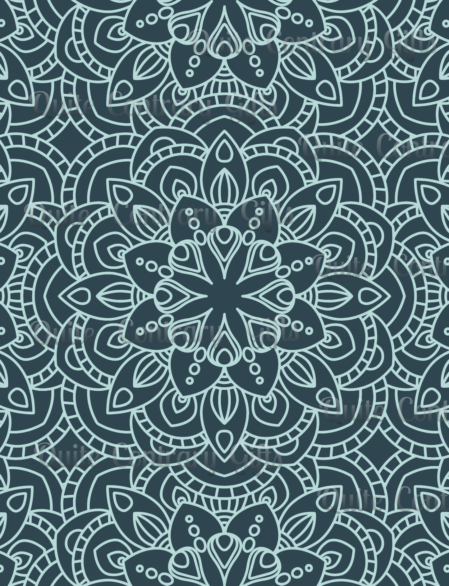 Mandala Midnight Microfiber Duvet Cover