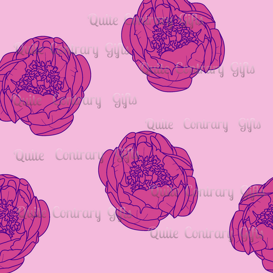 Rosy Dream Peonies Basic Bedding Set