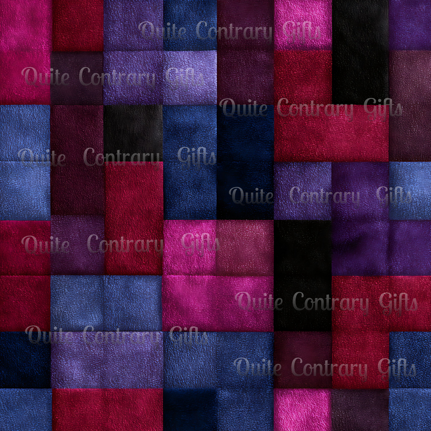 Velvet Mosaic Print Basic Bedding Set