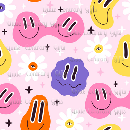Whimsical Smiley Faces Duvet Bedding Set