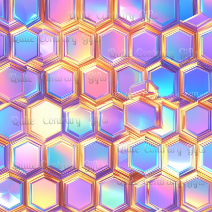 Aurora Hexagons Comforter
