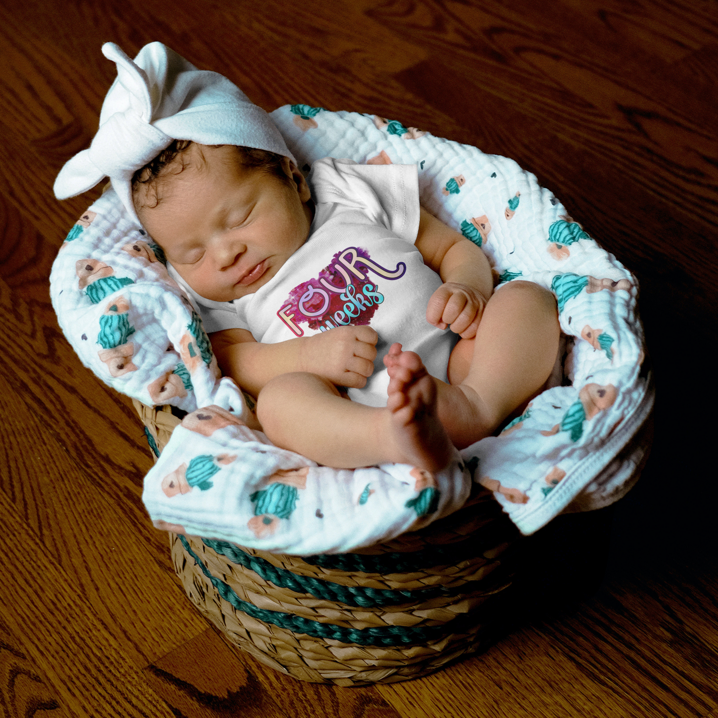 Stardust Baby Milestone Bodysuit-Four Weeks