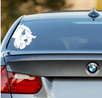 Triceratops Peek-A-Boo Decal