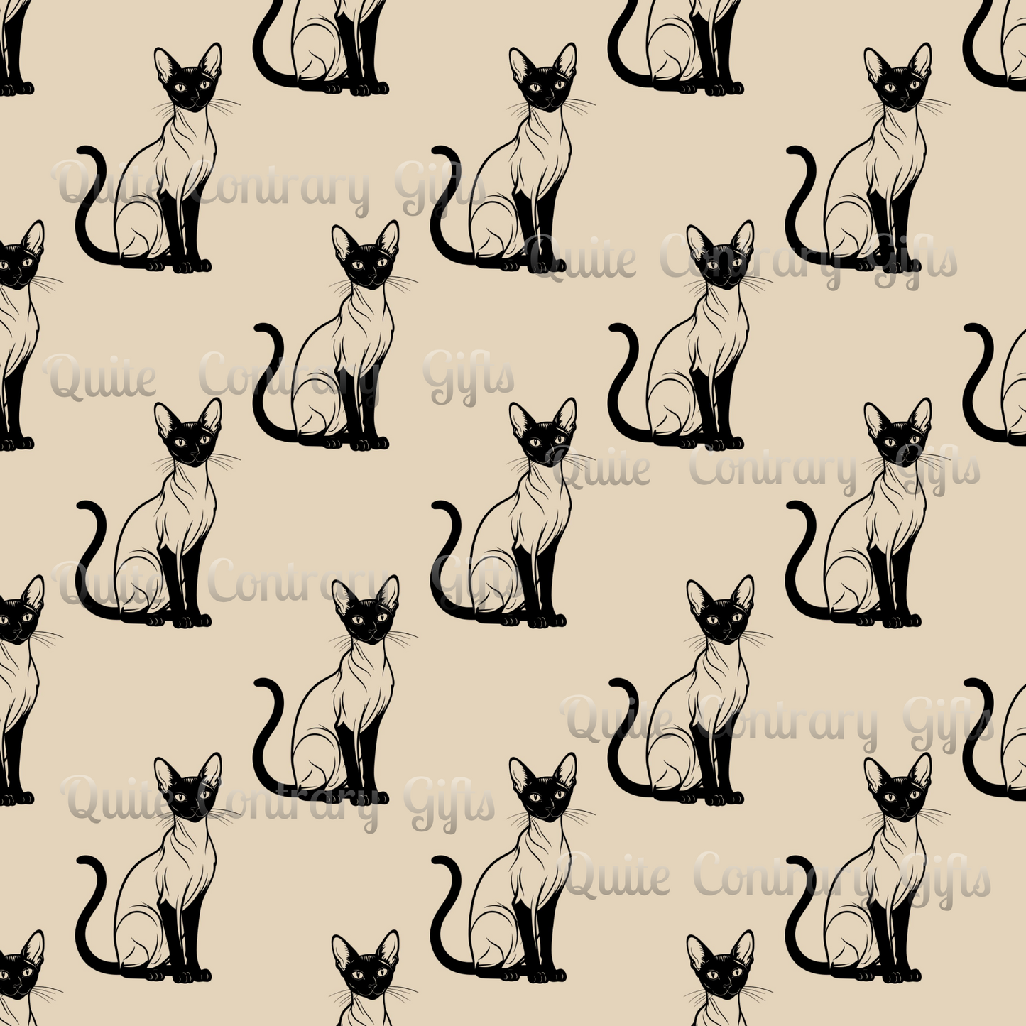 Siamese Charm – Sandy Dune Microfiber Duvet Cover