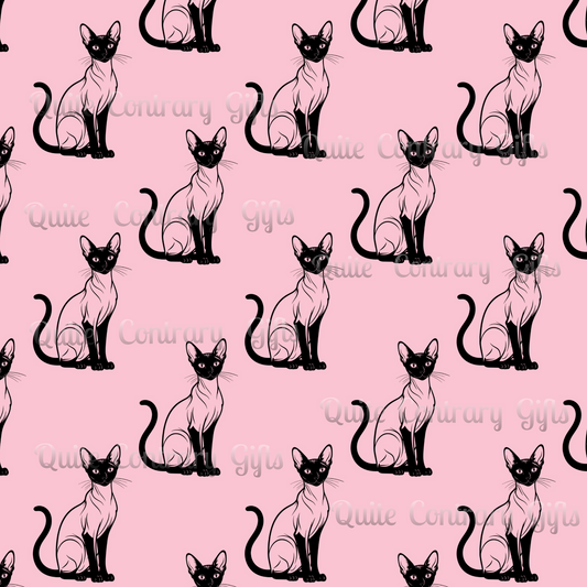 Siamese Charm – Pink Whisper Comforter