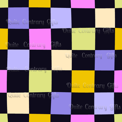 Joyful Checkerboard Microfiber Duvet Cover