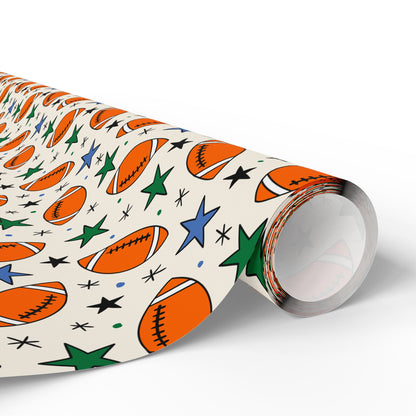 Touchdown Stars Wrapping Paper