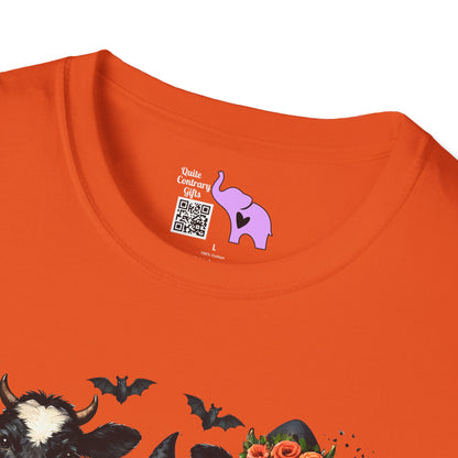 Trick or Treating Cows Adult T-shirt