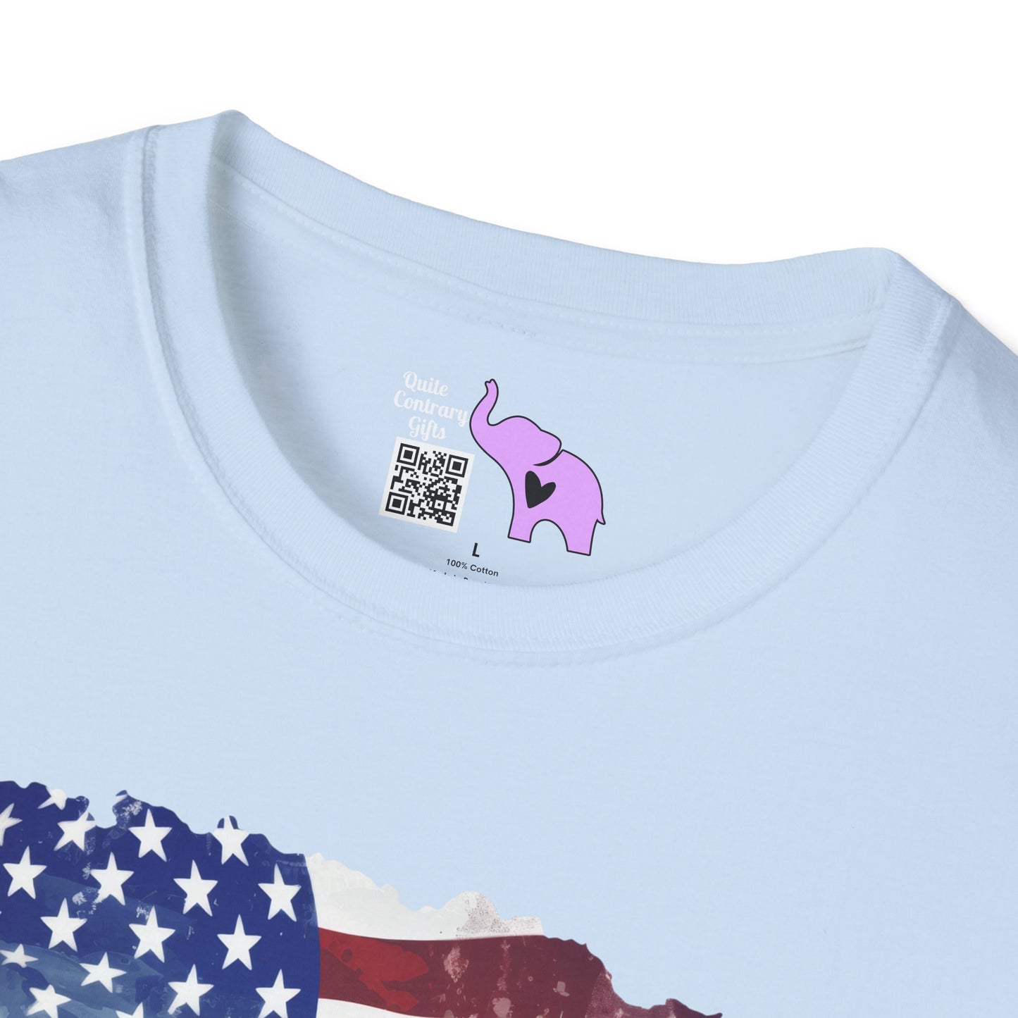 American Flag & Boots Adult T-shirt