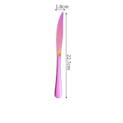Iridescent Stainless Steel Tableware Set