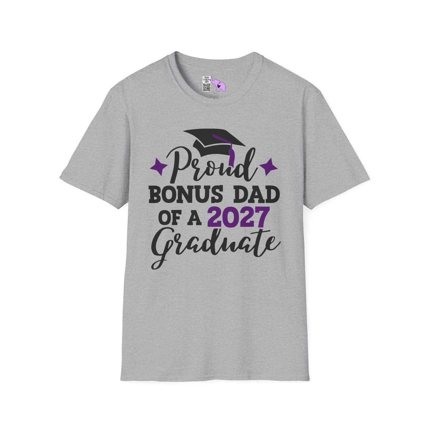 Proud Bonus Dad of a 2027 Graduate Adult T-shirt
