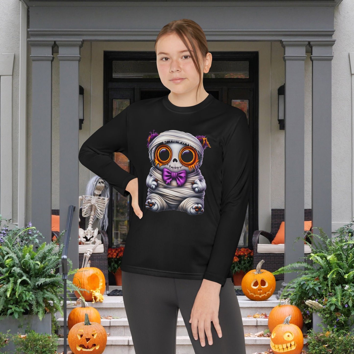 Mummy Bear Youth Long Sleeve Tee