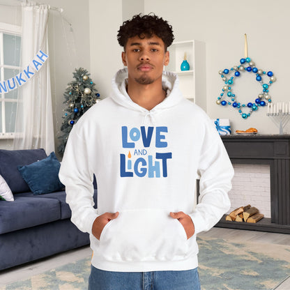 Hanukkah Love & Light 2 Adult Heavy Blend™ Hooded Sweatshirt