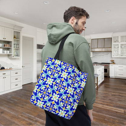 Blue Horizon Canvas Tote Bag