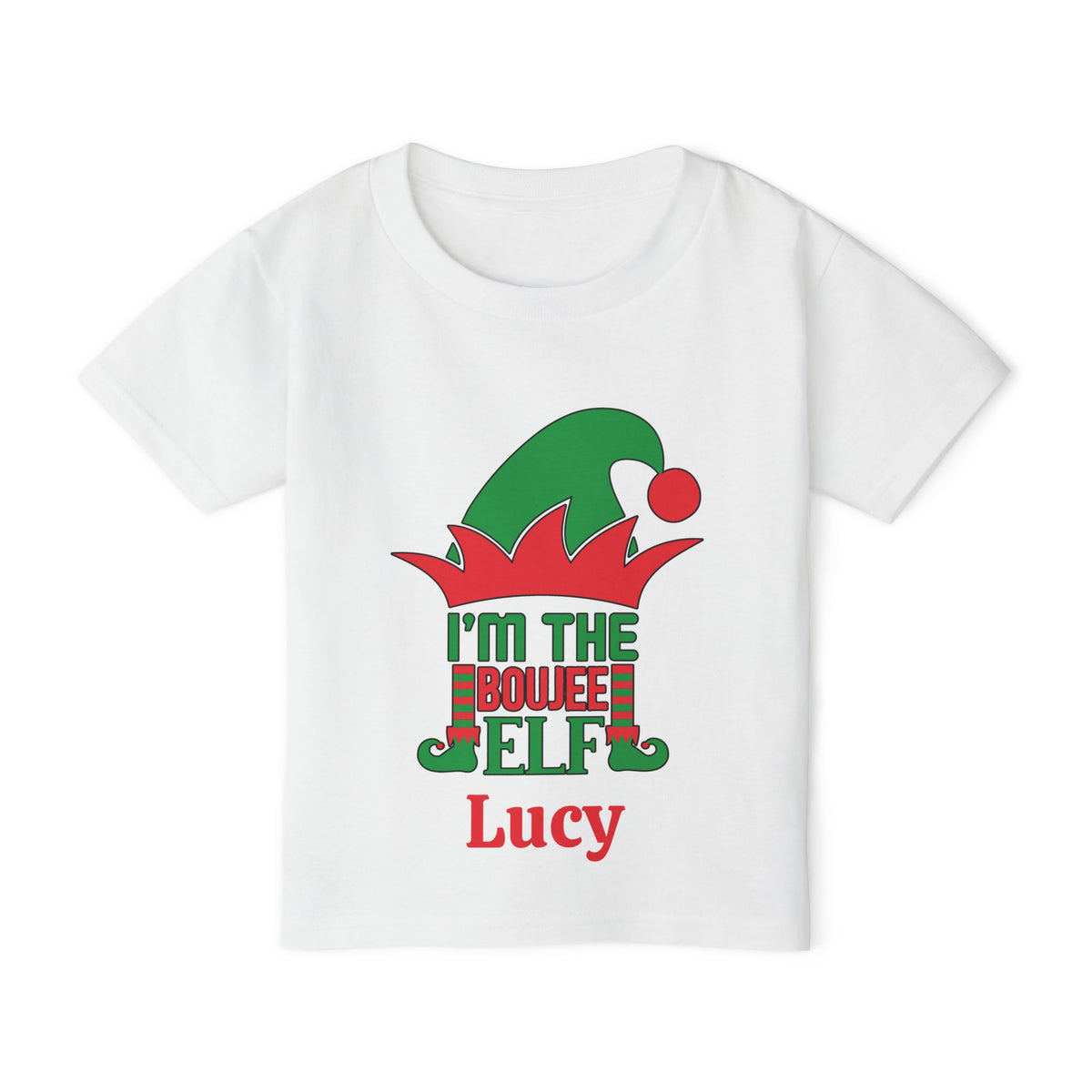 I'm The Boujee Elf Personalized Heavy Cotton™ Toddler T-shirt