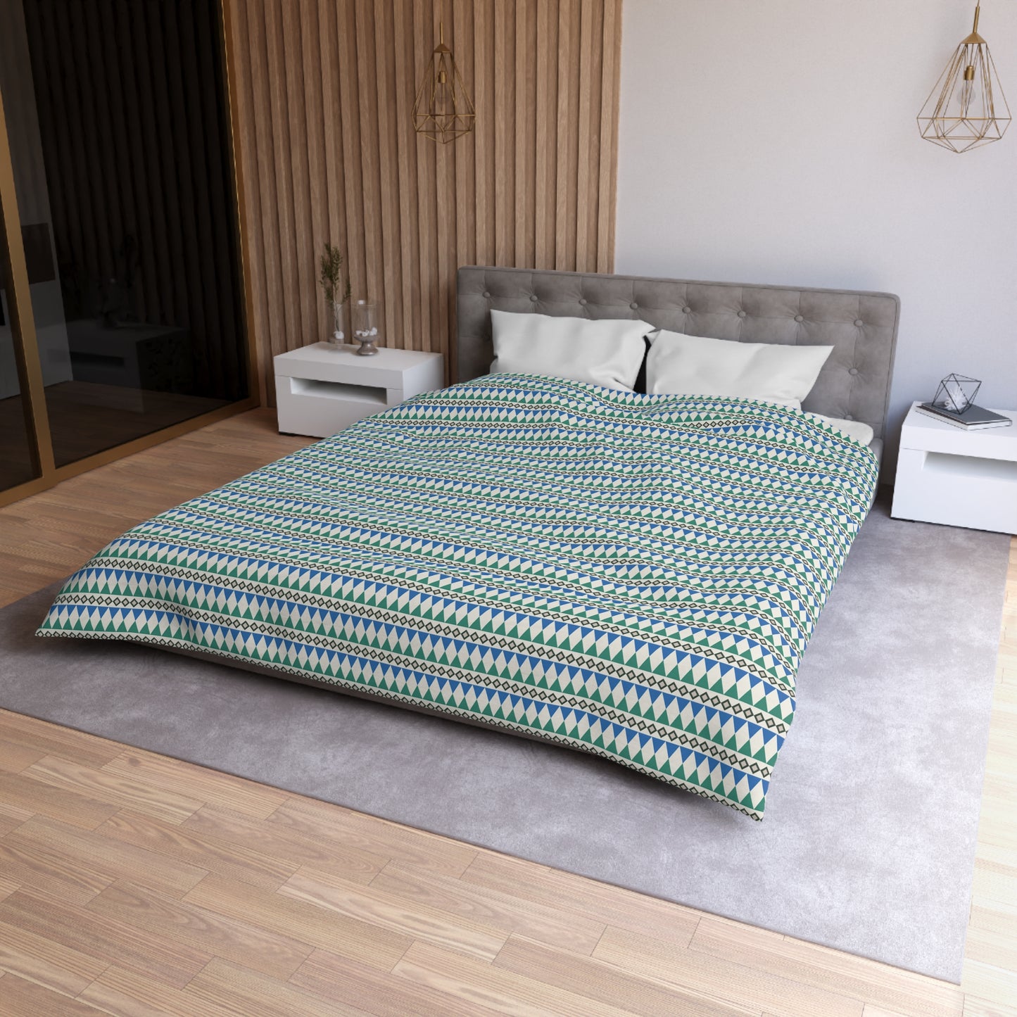 Regal Evergreen Cairn Stripes Duvet Bedding Set