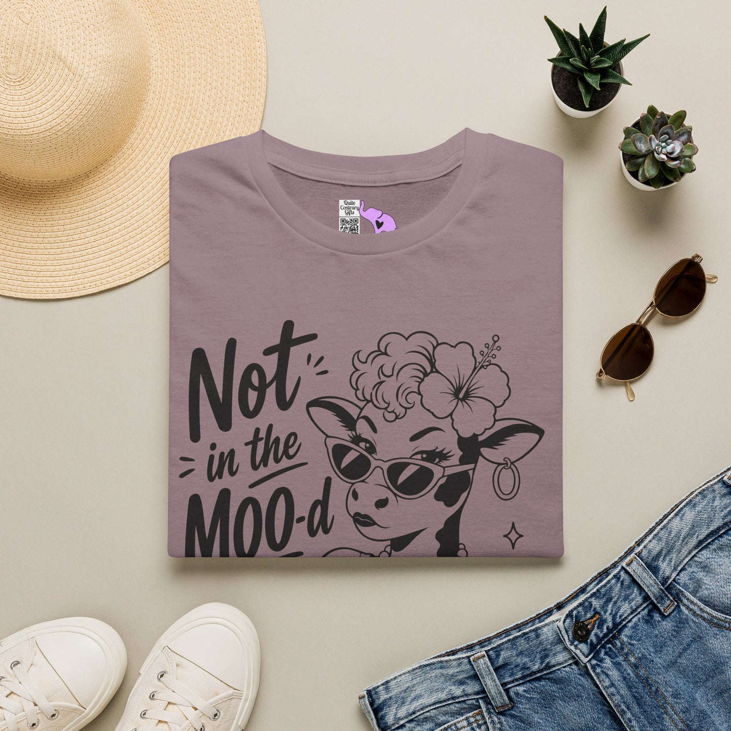 Not in the Moo-d Adult T-shirt