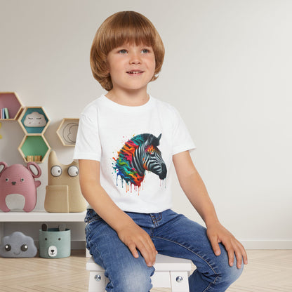 Colorful Zebra Heavy Cotton™ Toddler T-shirt