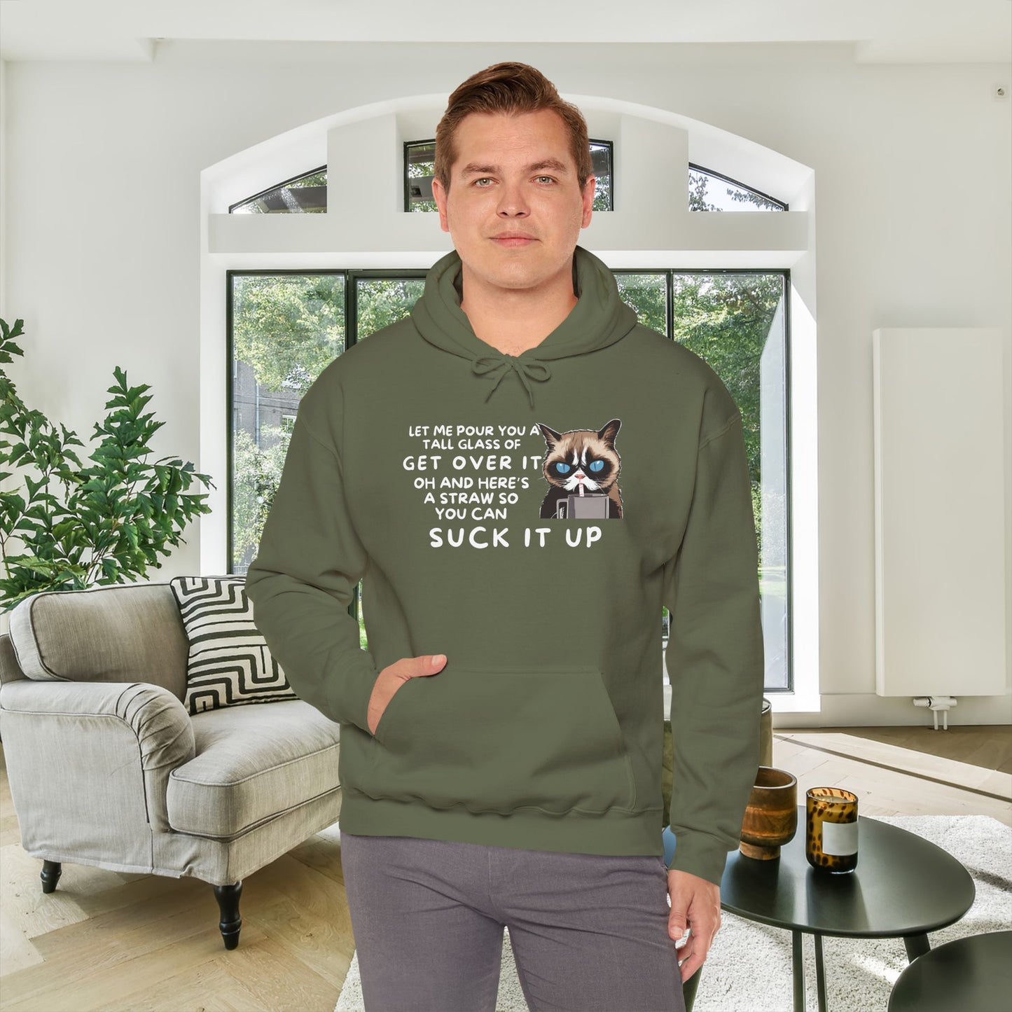 Let Me Pour You A Tall Glass of Get Over It... Adult Heavy Blend™ Hoodie