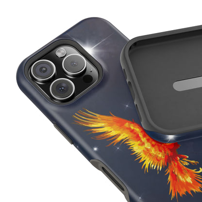 Phoenix Over Nebula MagSafe® Compatible Tough Case for iPhone