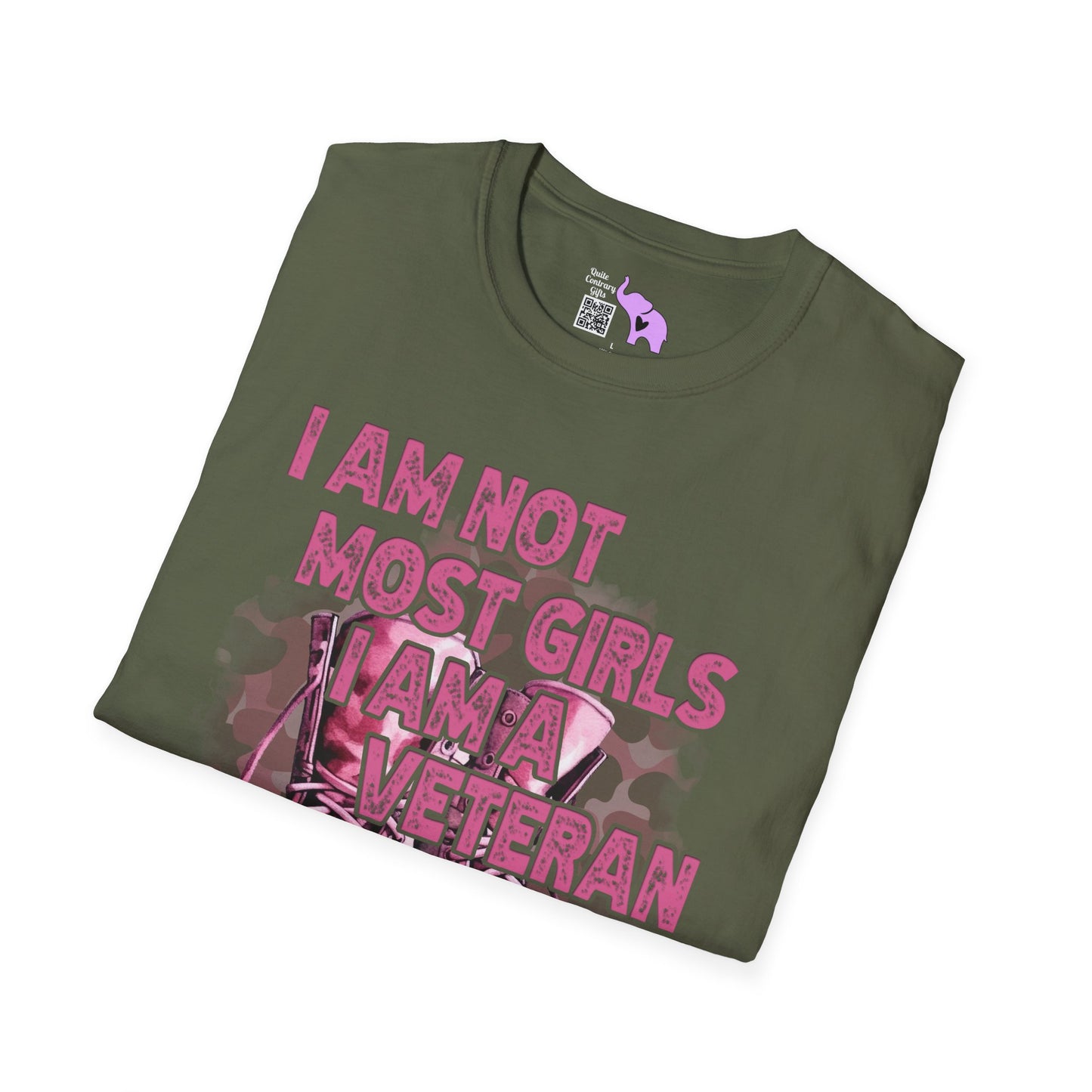 I'm Not Most Girls I Am A Veteran Adult T-Shirt