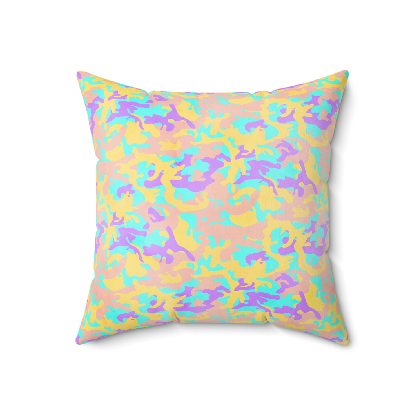 Dreamsicle Camo Throw Pillow
