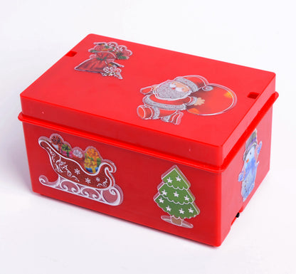 Electric Lid-Opening Christmas Musical Gift Box