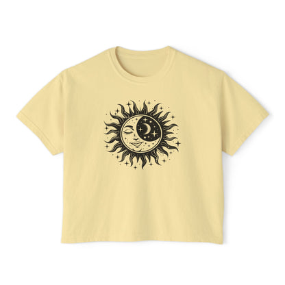 Celestial Sun/Moon Women's Boxy Tee
