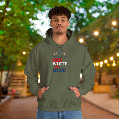 True to the Red White & Blue Heavy Blend™ Hooded Sweatshirt