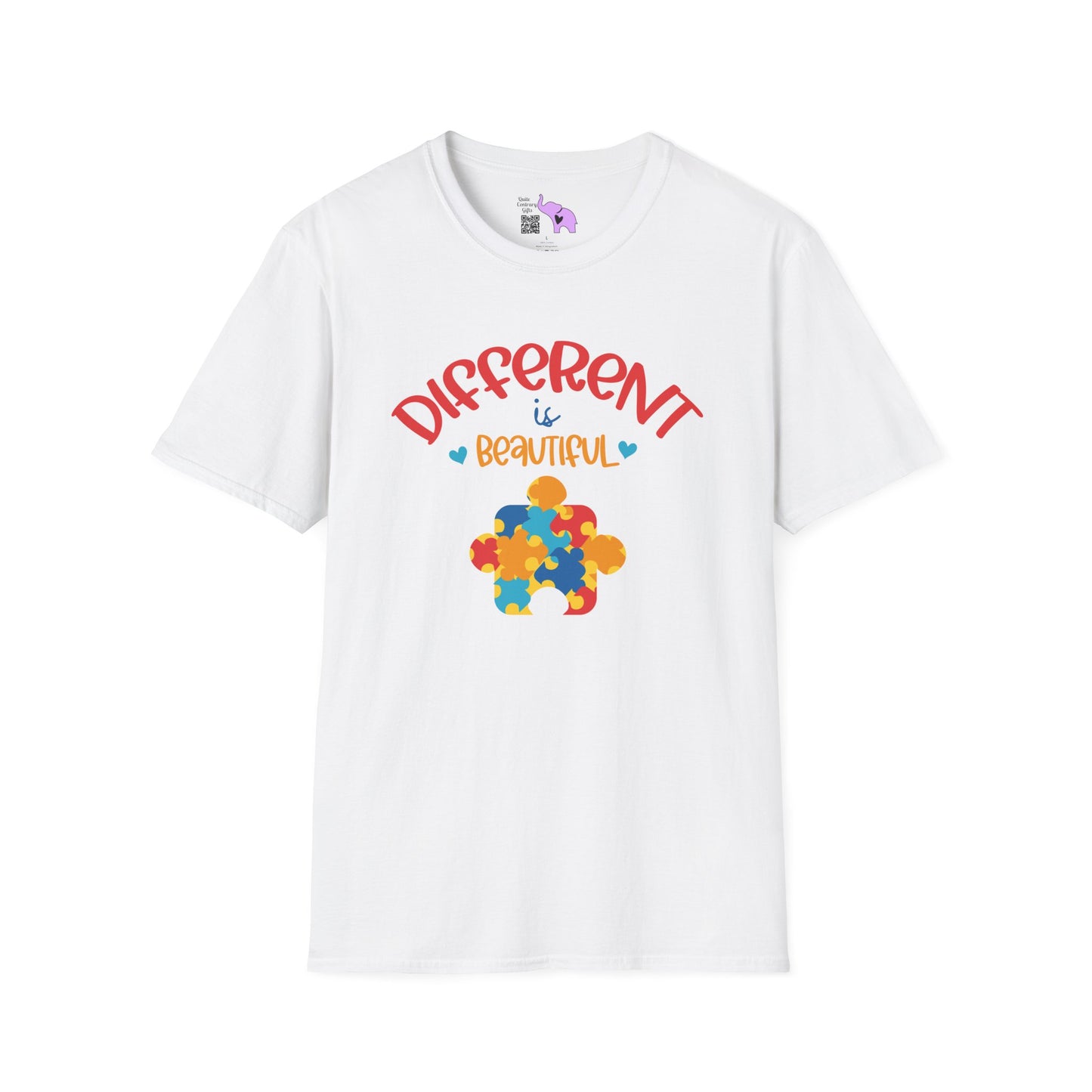 Different is Beautiful Autism Awarness Adult T-shirt