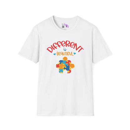 Different is Beautiful Autism Awarness Adult T-shirt