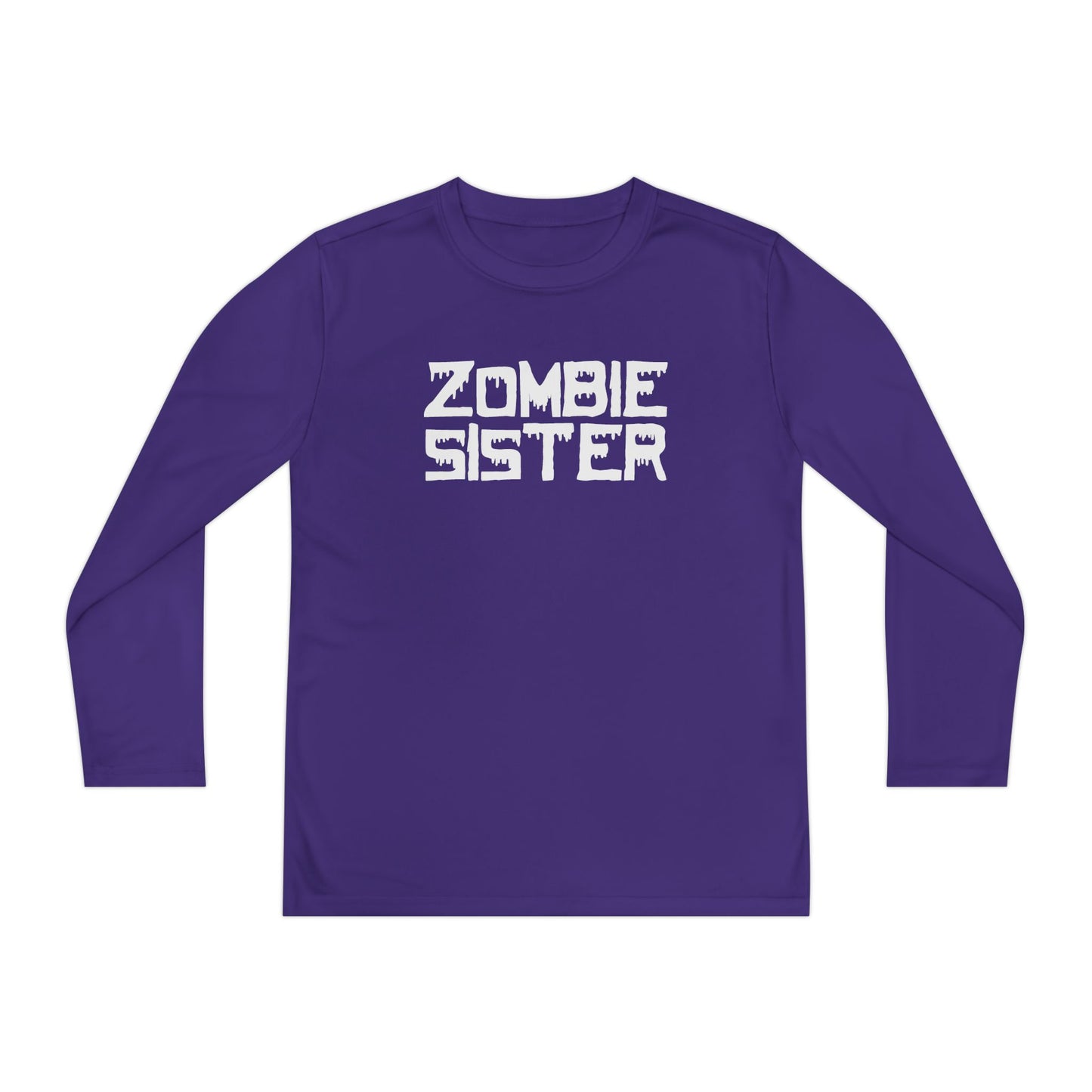 ""Zombie Sister Youth Long Sleeve Tee