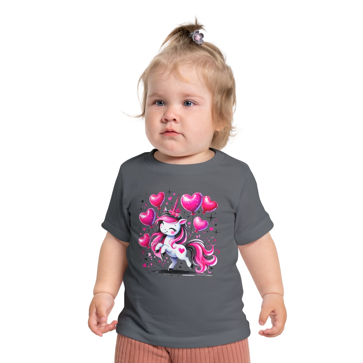 Pink & Black Unicorn Infant T-Shirt