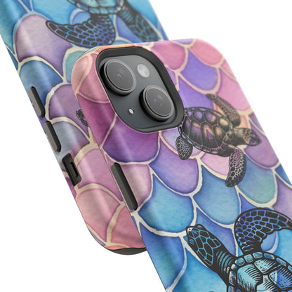 Sea Turtle Silhouette MagSafe® Compatible Tough Case for iPhone