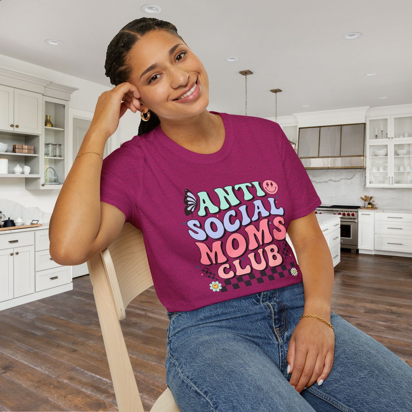 Antisocial Mom's Club Adult T-shirt