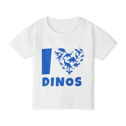 I Love Dinos (Dino Heart) Heavy Cotton™ Toddler T-shirt