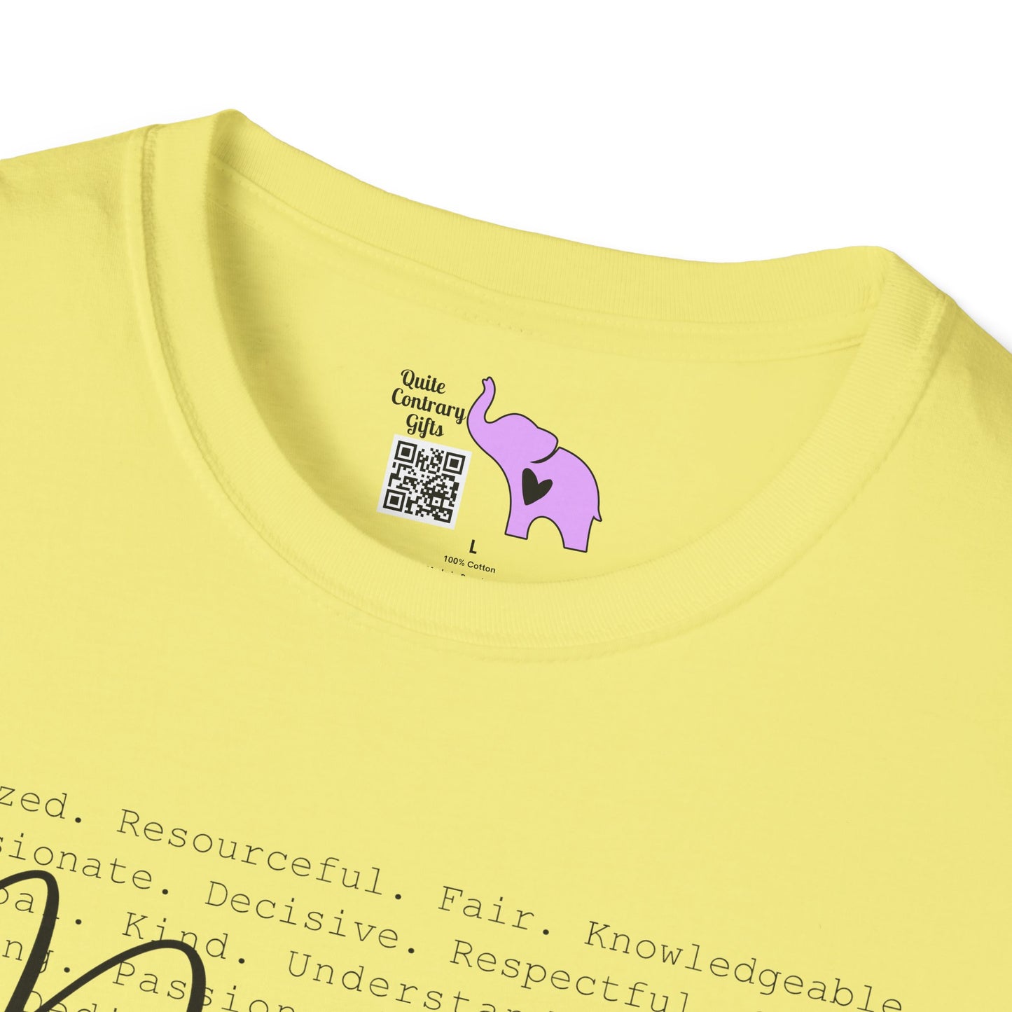 Principal (Descriptive Words) Adult T-shirt