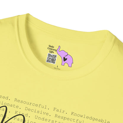 Principal (Descriptive Words) Adult T-shirt