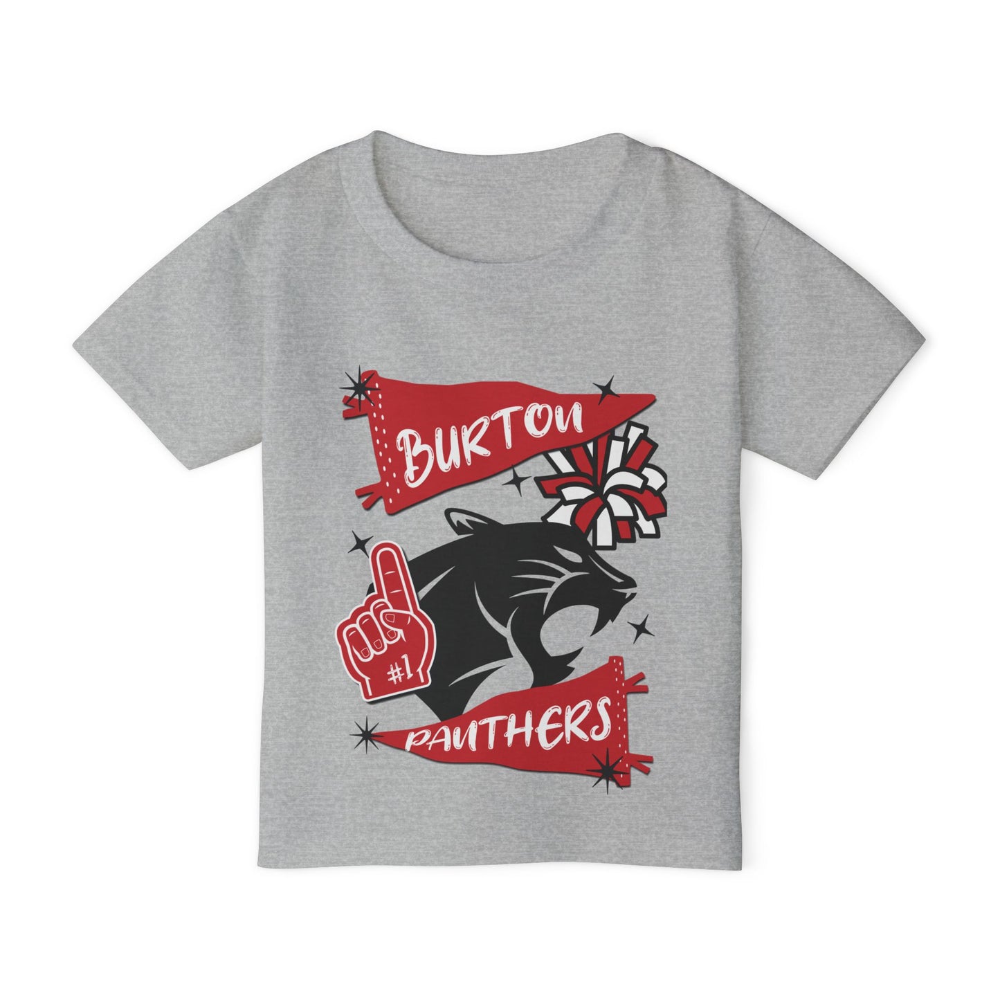 Burton Panthers #1 Heavy Cotton™ Toddler T-shirt