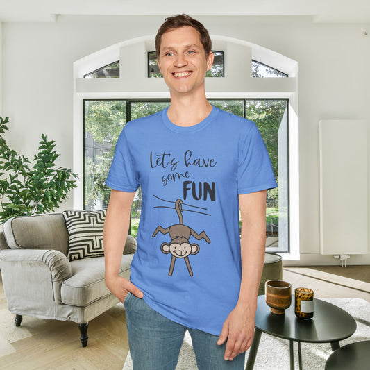 Let's Have Some Fun (Monkey) Adult T-shirt
