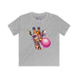 Girraffe Blowing Bubble Kids Softstyle Tee