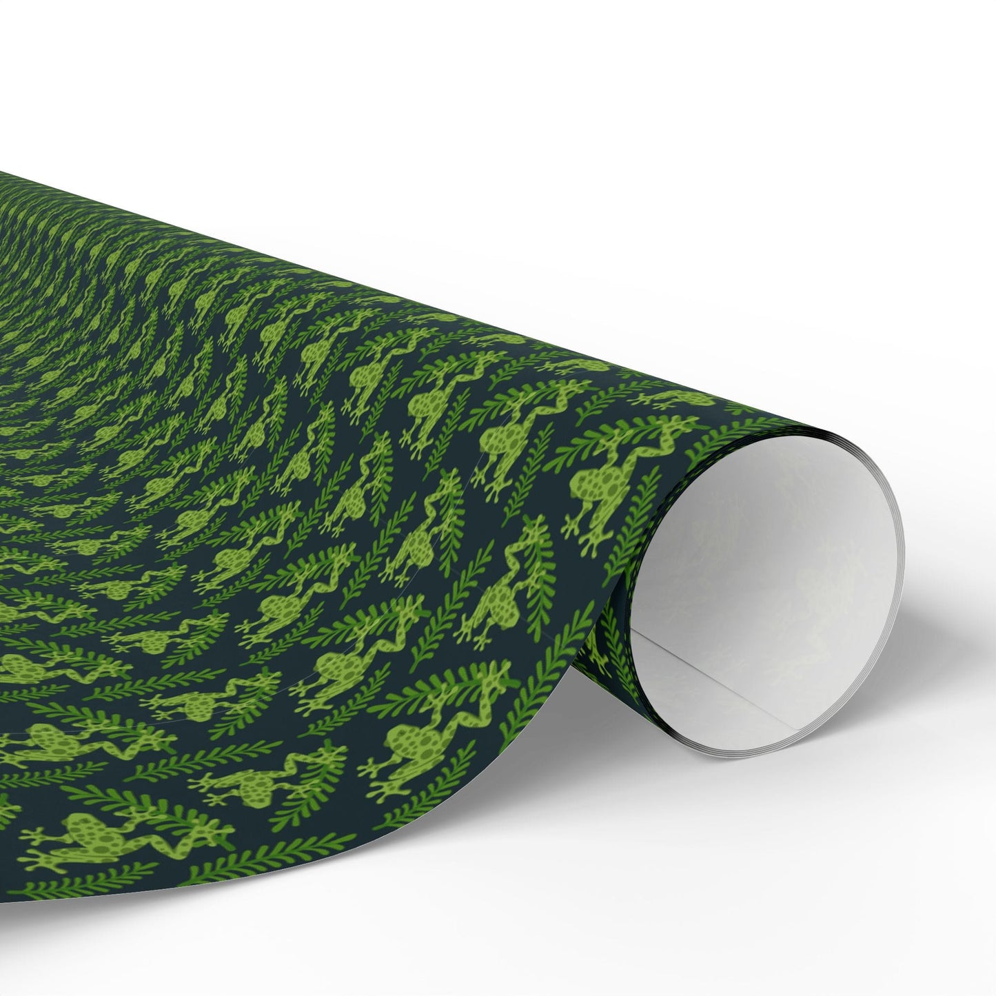 Emerald Canopy Frogs Wrapping Paper